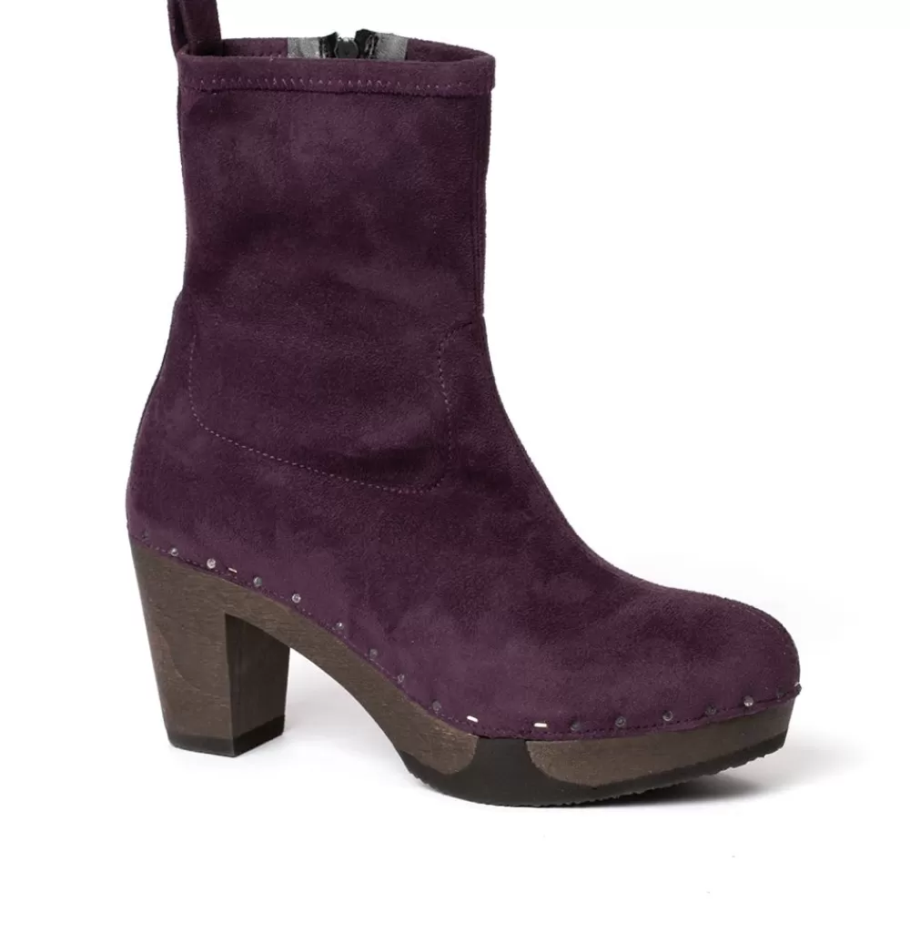 SOFTCLIX Fabia Vegan Velourseffekt Viola (Dunkel)<Frau Stiefeletten