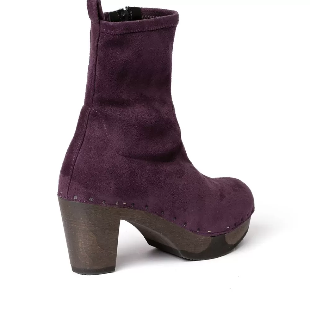 SOFTCLIX Fabia Vegan Velourseffekt Viola (Dunkel)<Frau Stiefeletten