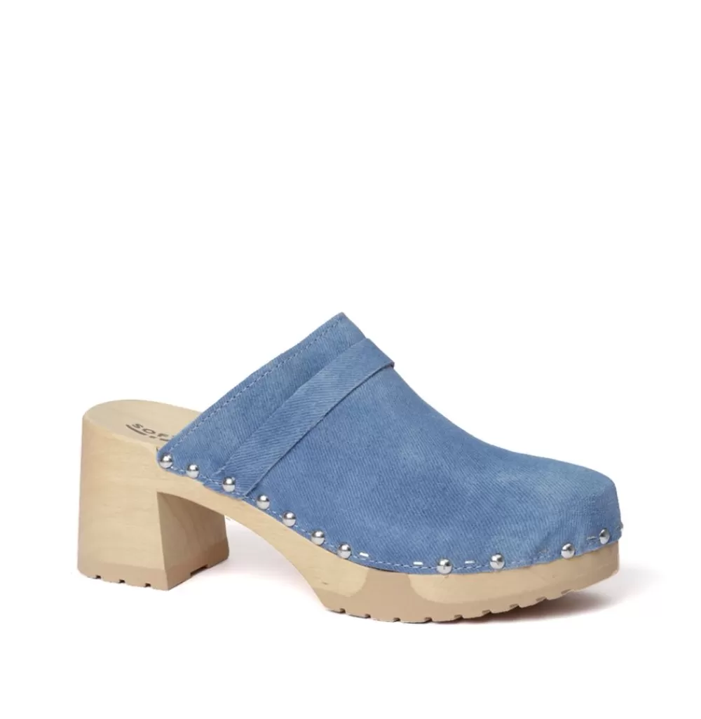 SOFTCLIX Henja Jeanslook Blau (Natur)<Frau Clogs