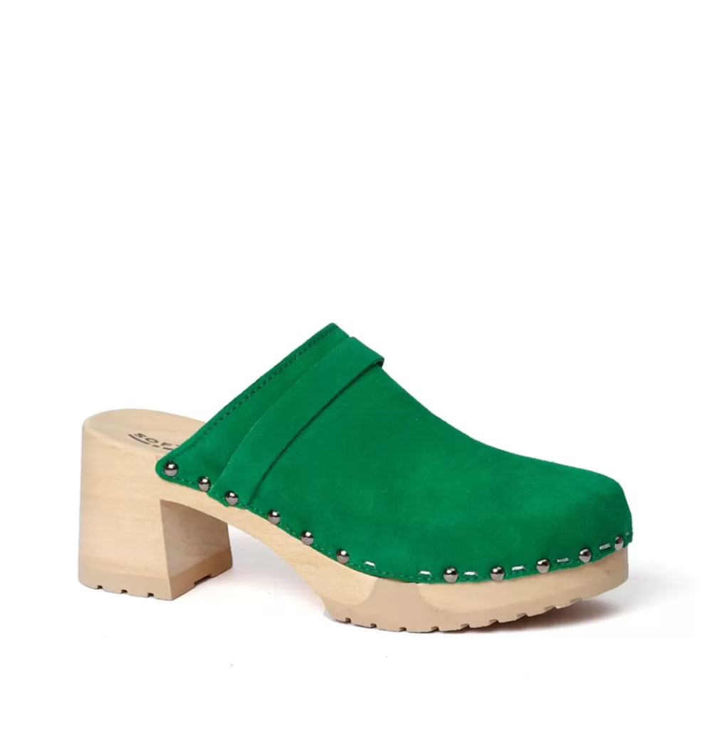 SOFTCLIX Henja Kaschmir Fashiongreen (Natur)<Frau Clogs