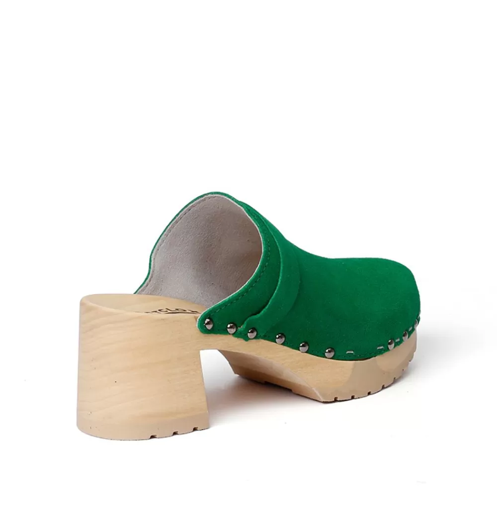 SOFTCLIX Henja Kaschmir Fashiongreen (Natur)<Frau Clogs