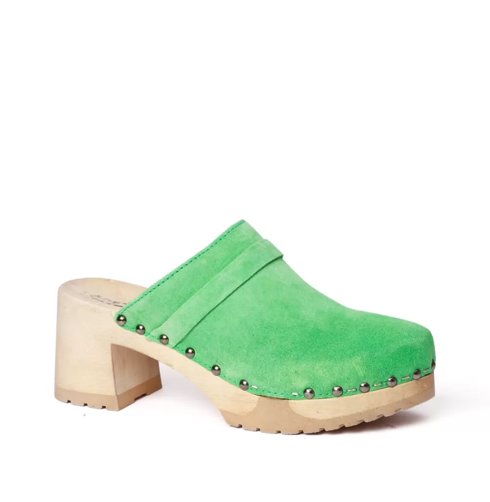 SOFTCLIX Henja Kaschmir Green (Natur)<Frau Clogs