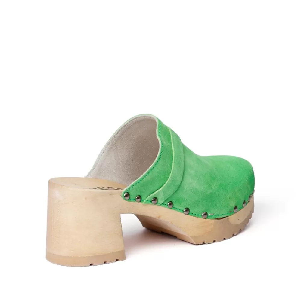 SOFTCLIX Henja Kaschmir Green (Natur)<Frau Clogs