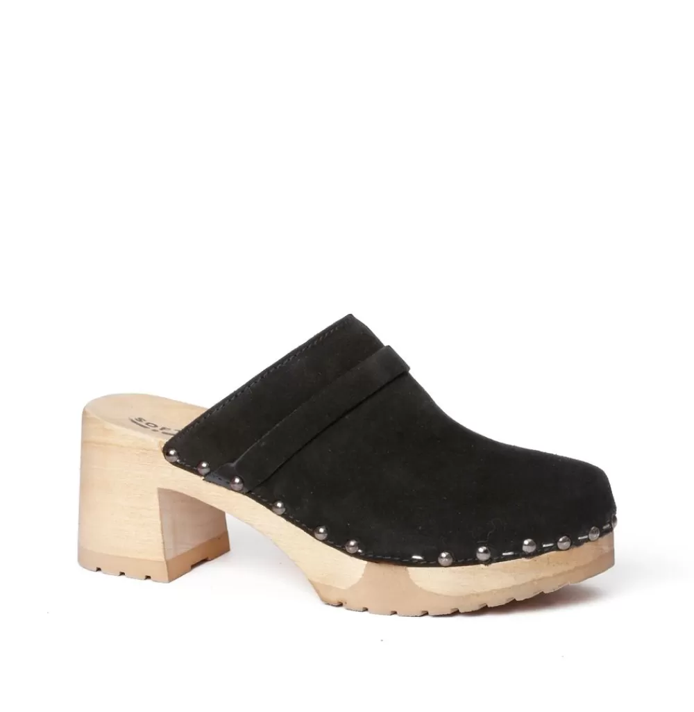 SOFTCLIX Henja Kaschmir Schwarz (Natur)<Frau Clogs