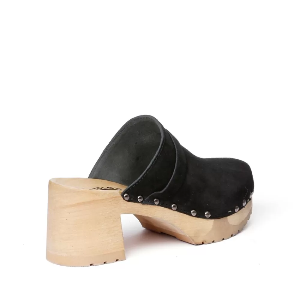 SOFTCLIX Henja Kaschmir Schwarz (Natur)<Frau Clogs