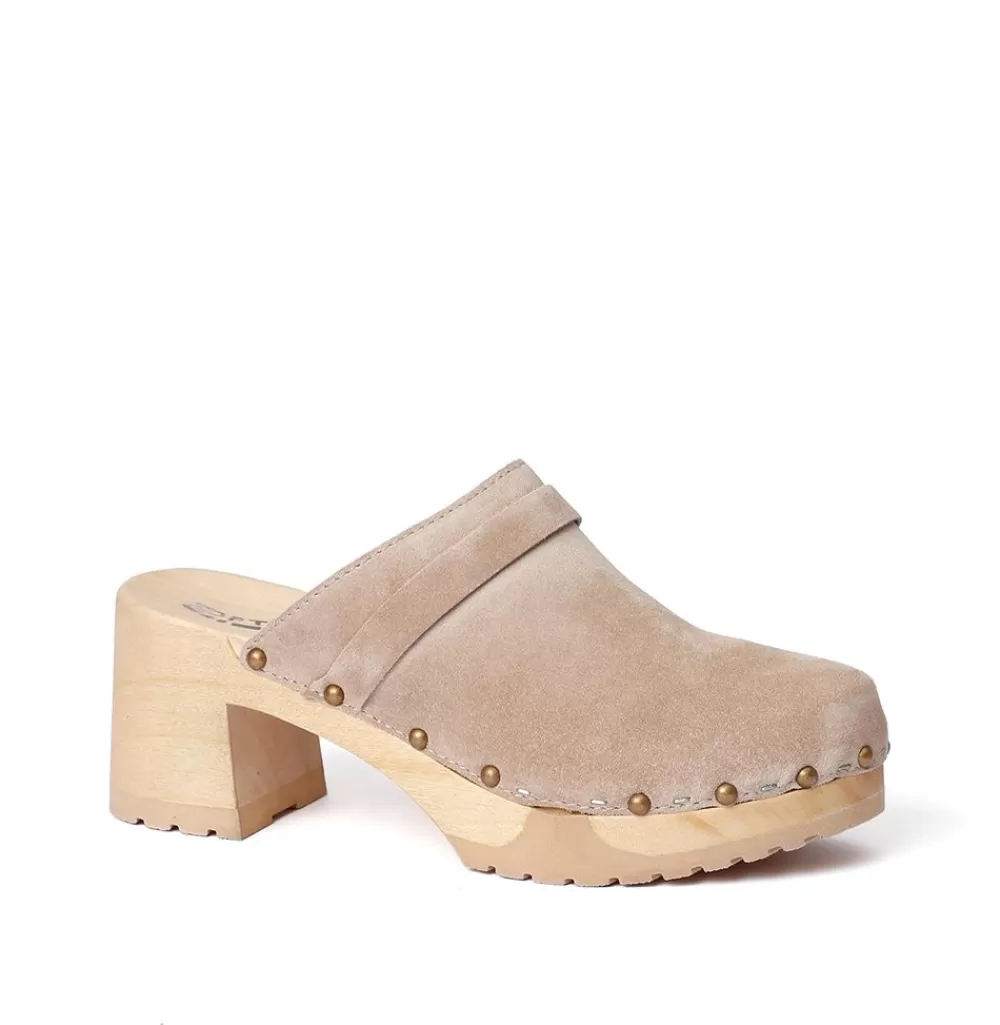 SOFTCLIX Henja Kaschmir Taupe (Natur)<Frau Clogs