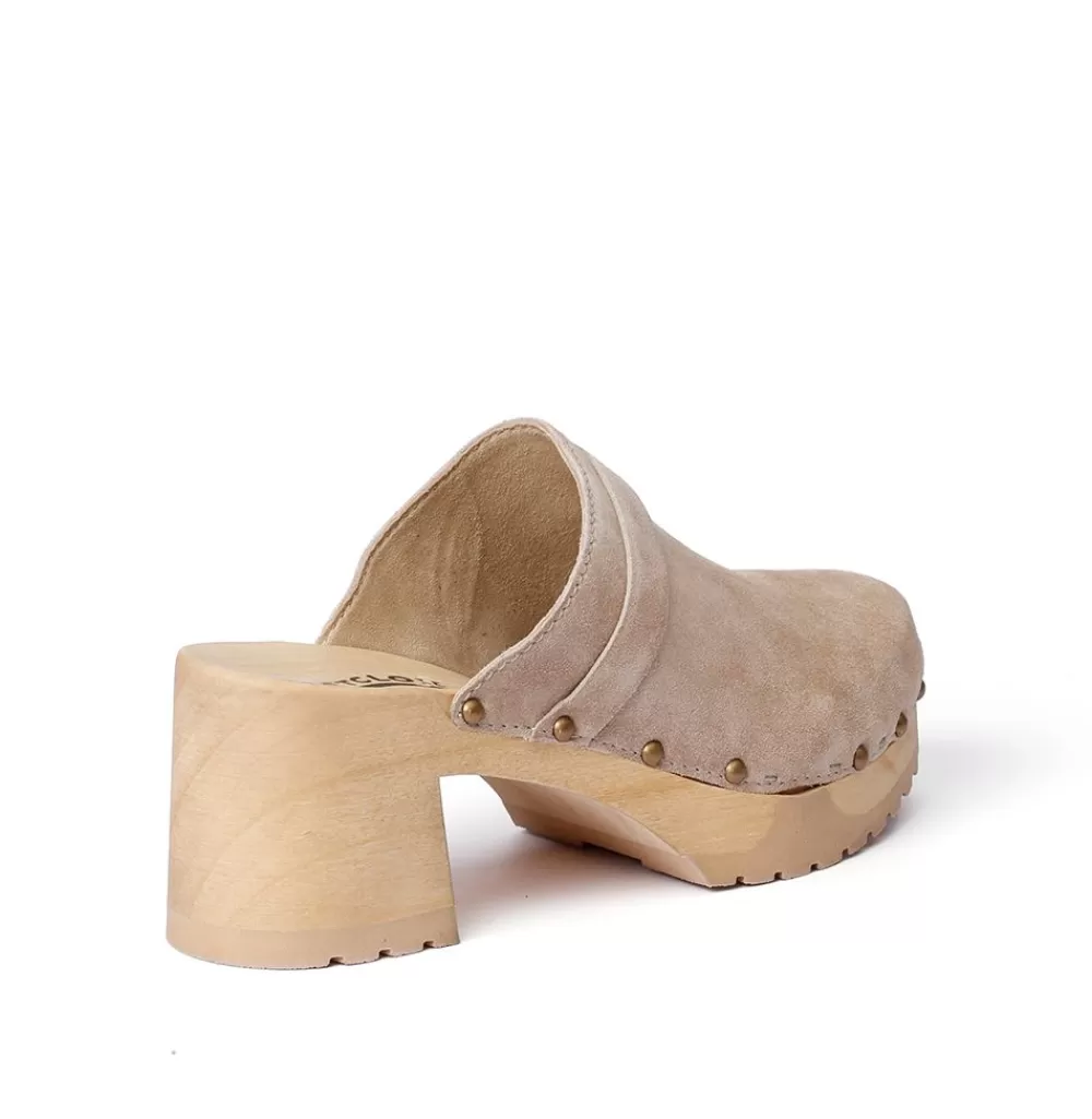 SOFTCLIX Henja Kaschmir Taupe (Natur)<Frau Clogs