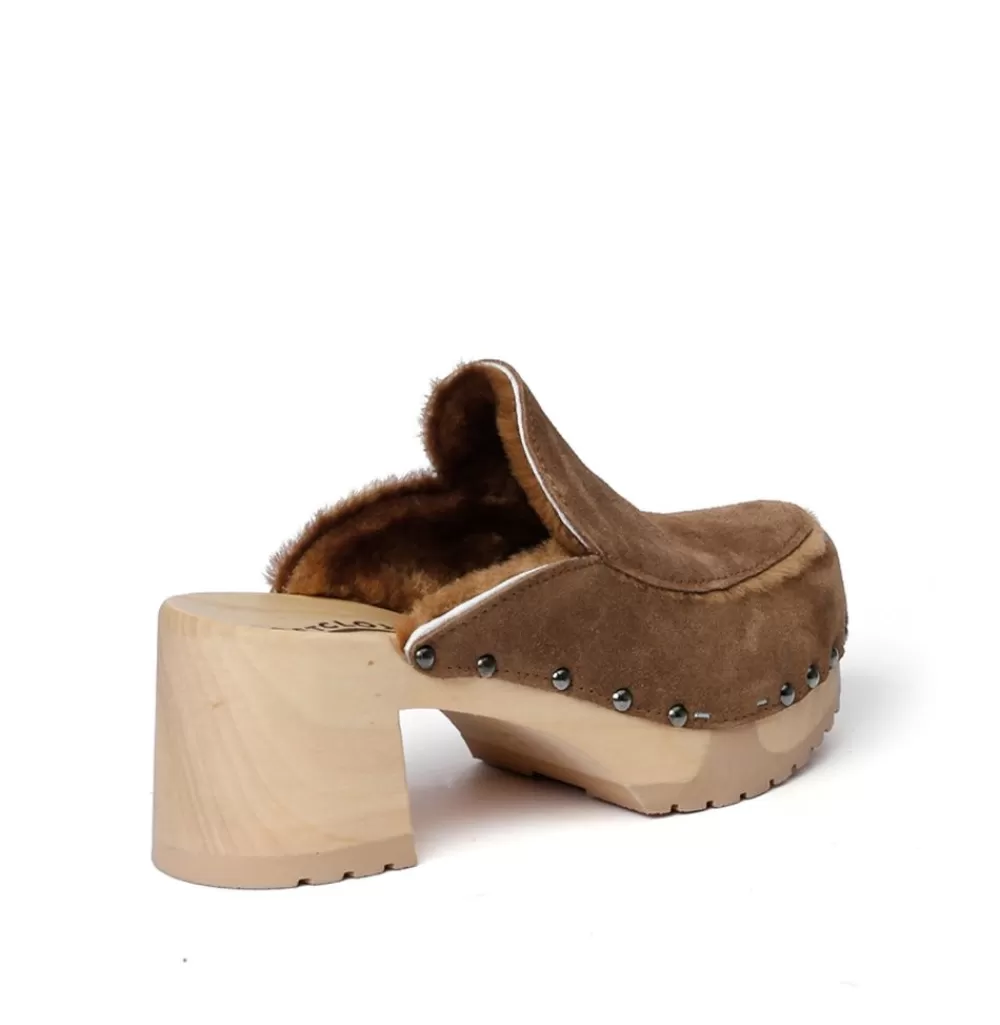 SOFTCLIX Henni Kaschmir/Lf Whiskey (Natur)<Frau Clogs