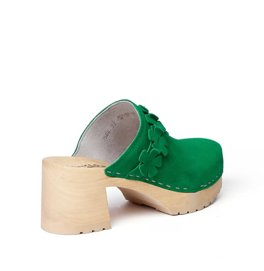 SOFTCLIX Hermine Kaschmir Fashiongreen (Natur)<Frau Clogs