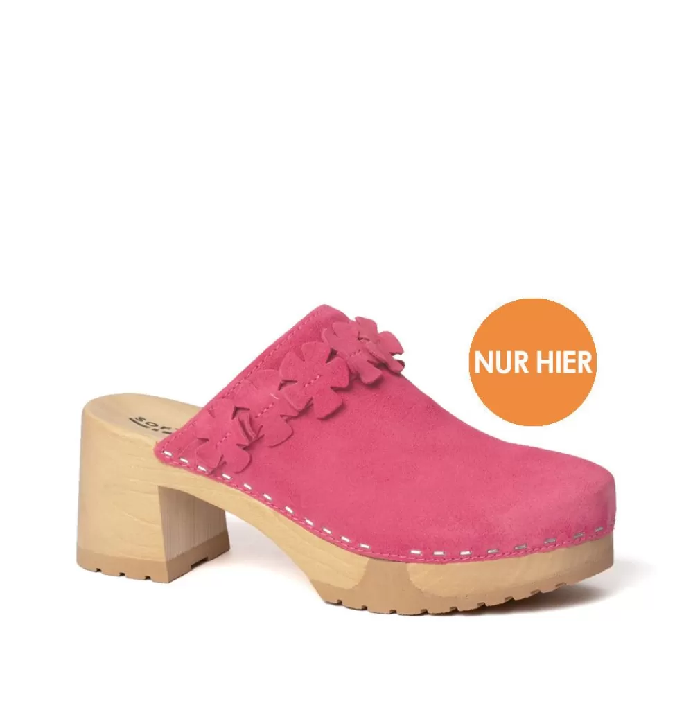 SOFTCLIX Hermine Kaschmir Pink Kiss (Natur)<Frau Clogs