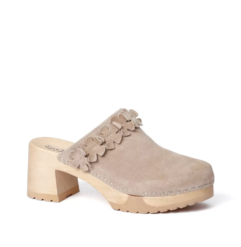 SOFTCLIX Hermine Kaschmir Taupe (Natur)<Frau Clogs