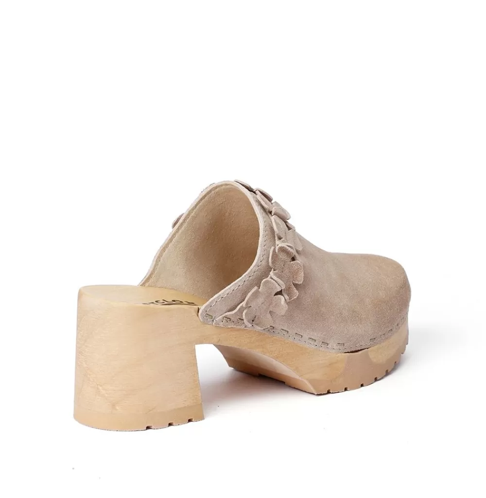 SOFTCLIX Hermine Kaschmir Taupe (Natur)<Frau Clogs