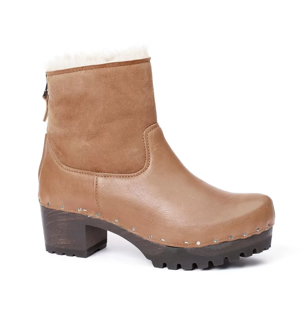 SOFTCLIX Iris Washed Nappa/Df Velour Camel<Frau Stiefeletten