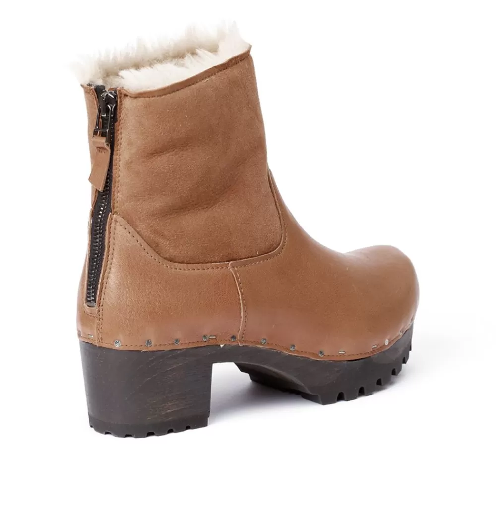 SOFTCLIX Iris Washed Nappa/Df Velour Camel<Frau Stiefeletten