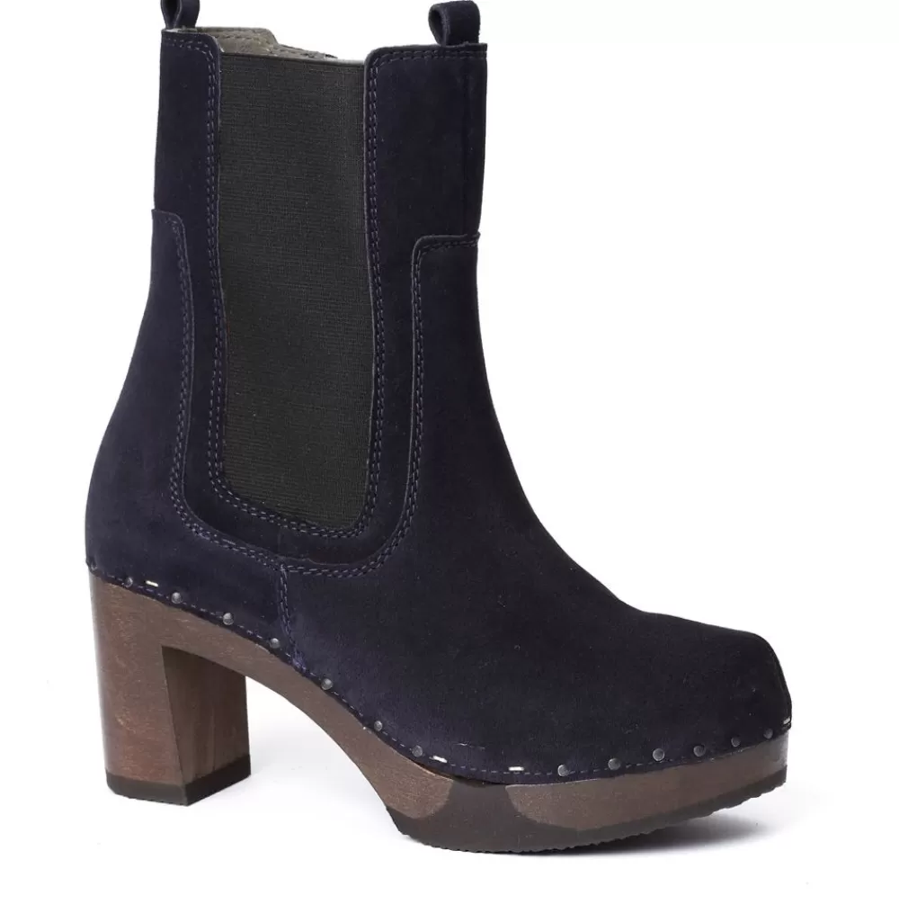 SOFTCLIX Laurentia Kaschmir Dark Ocean<Frau Stiefeletten