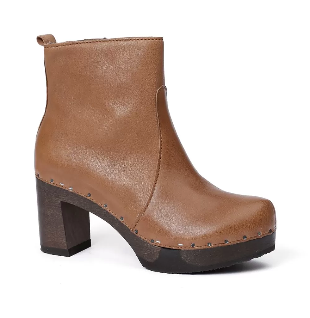 SOFTCLIX Loretta Washed Nappa Camel<Frau Stiefeletten