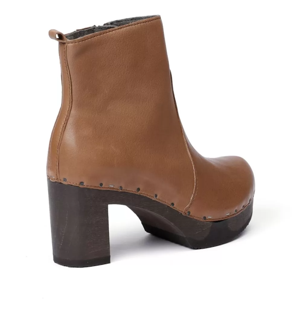 SOFTCLIX Loretta Washed Nappa Camel<Frau Stiefeletten