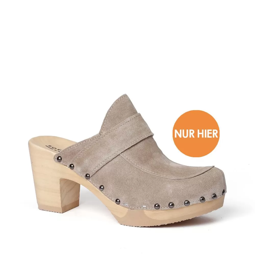 SOFTCLIX Shelly Kaschmir Taupe (Natur)<Frau Clogs