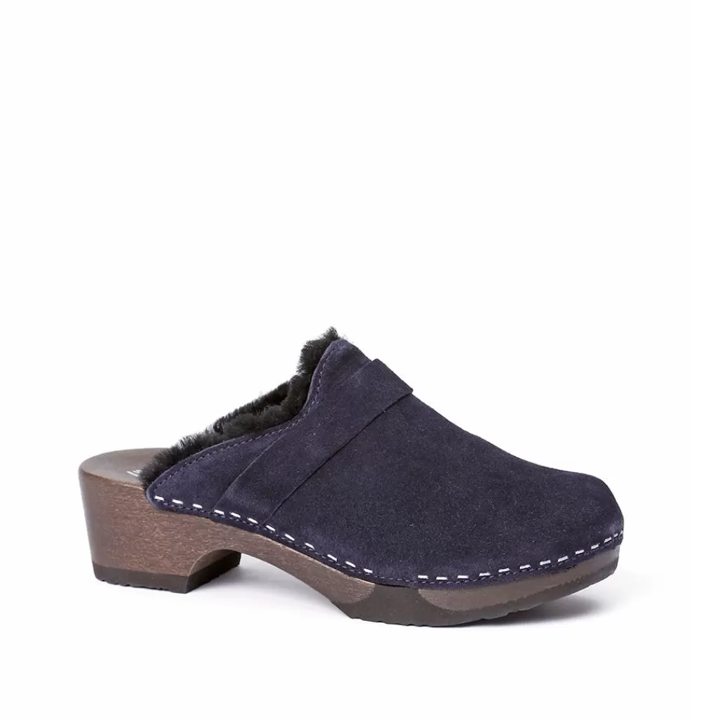 SOFTCLIX Taira Kaschmir/Lf Dark Ocean (Dunkel)<Frau Clogs