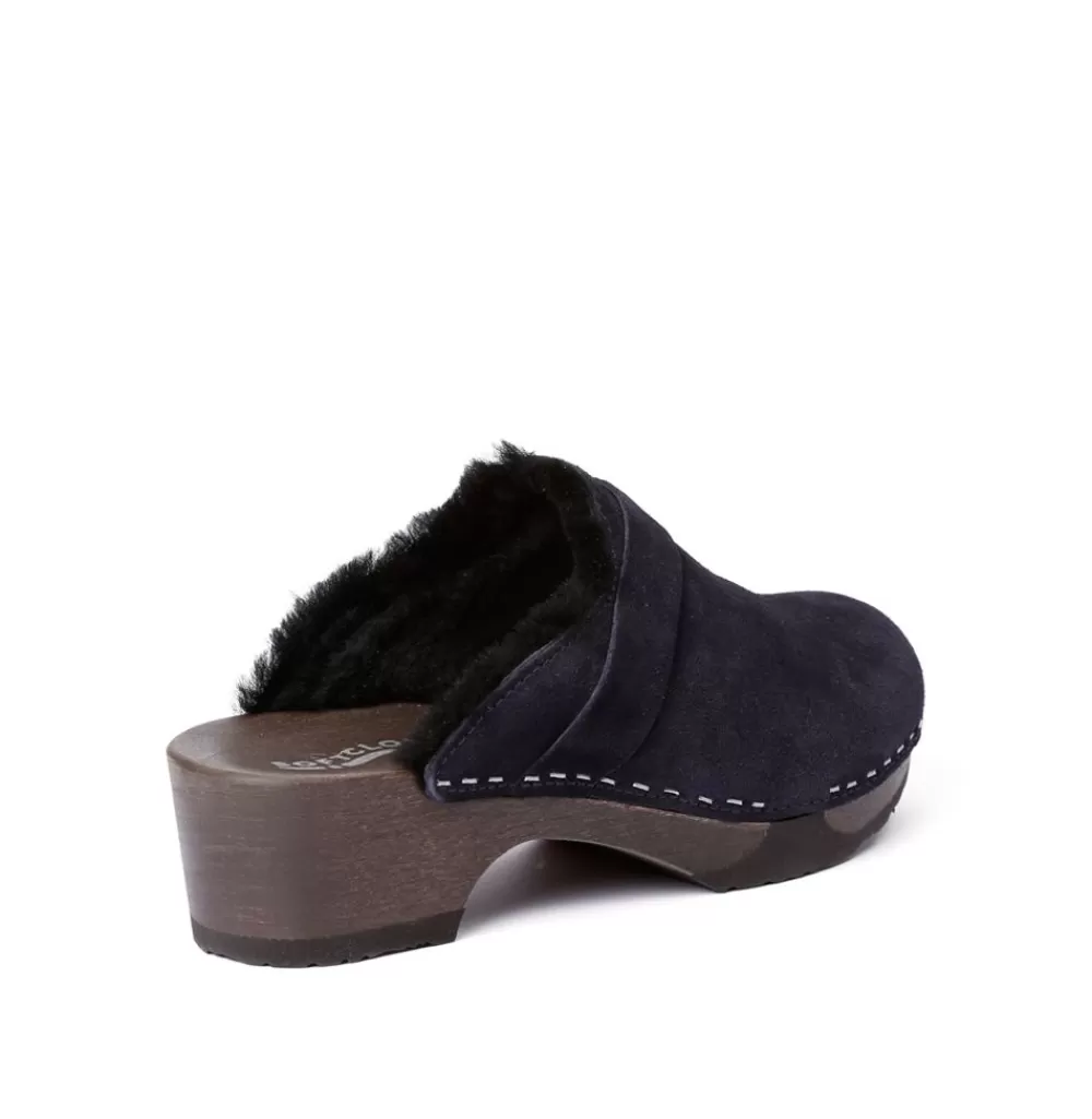 SOFTCLIX Taira Kaschmir/Lf Dark Ocean (Dunkel)<Frau Clogs