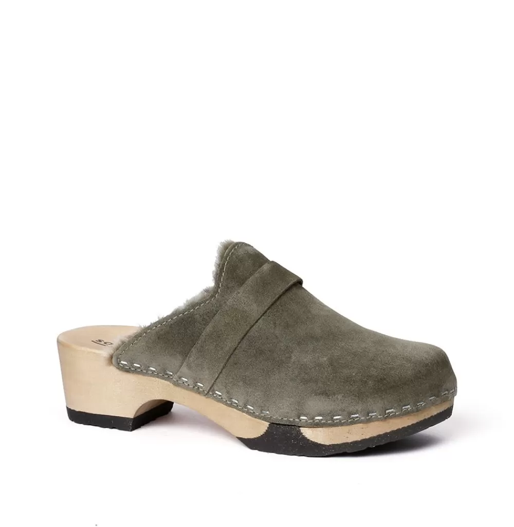 SOFTCLIX Taira Kaschmir/Lf Oliv (Hazelnut)<Frau Clogs