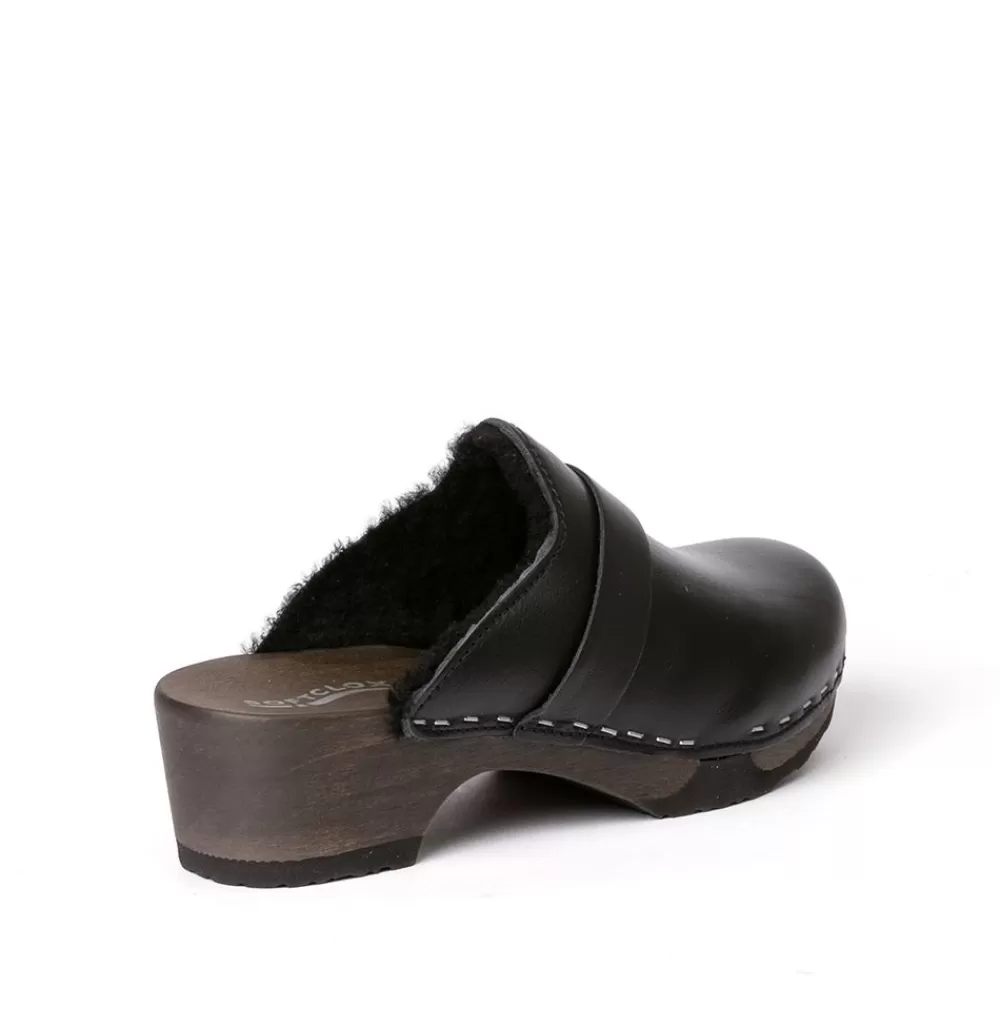 SOFTCLIX Taira Nappa/Lf Schwarz (Dunkel)<Frau Clogs