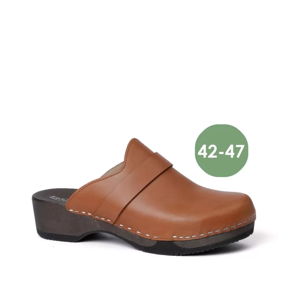 SOFTCLIX Tamino Softnappa Cognac (Dunkel)<Frau Clogs