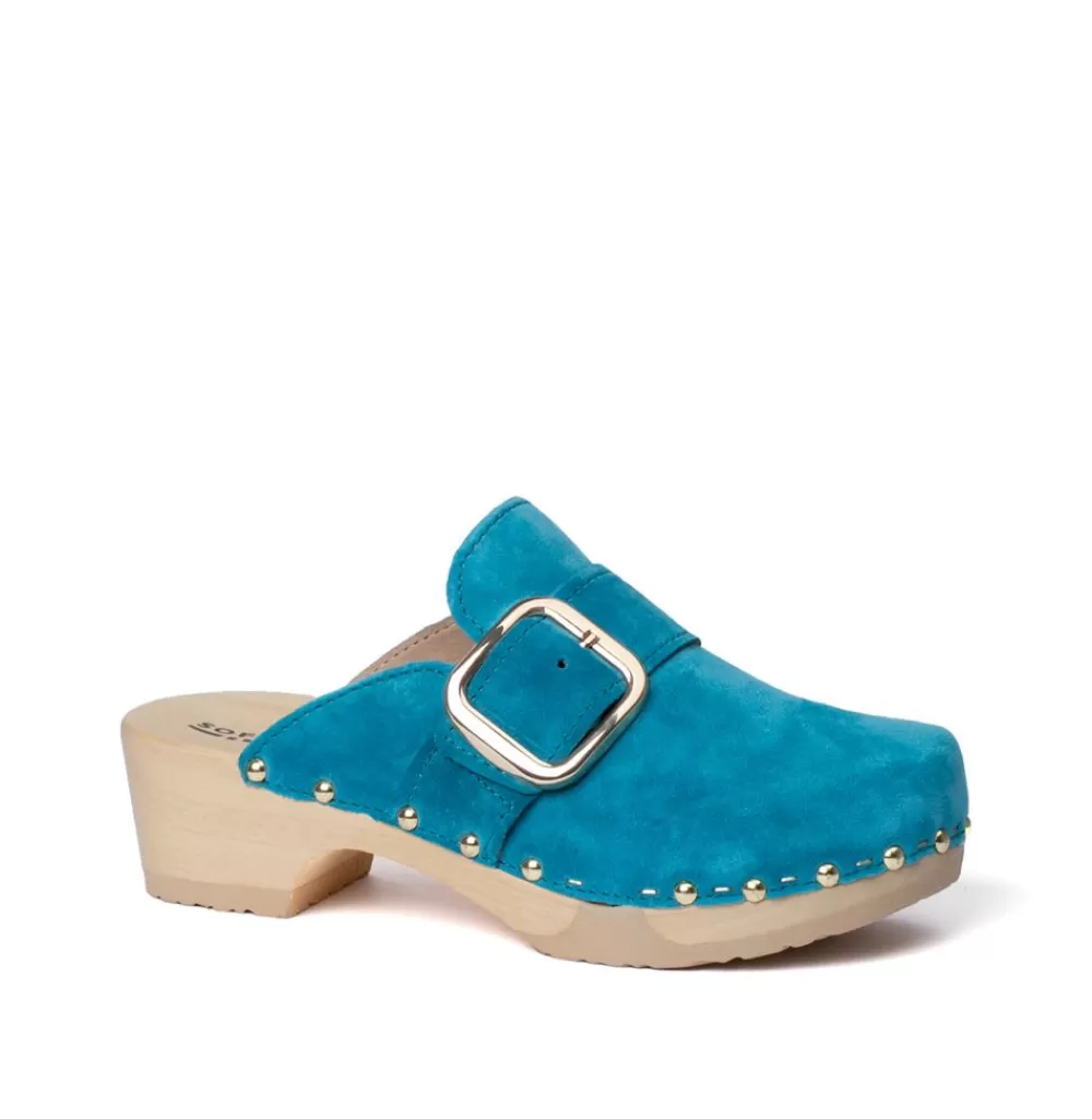 SOFTCLIX Tessa Kaschmir Pacificgreen (Natur)<Frau Clogs