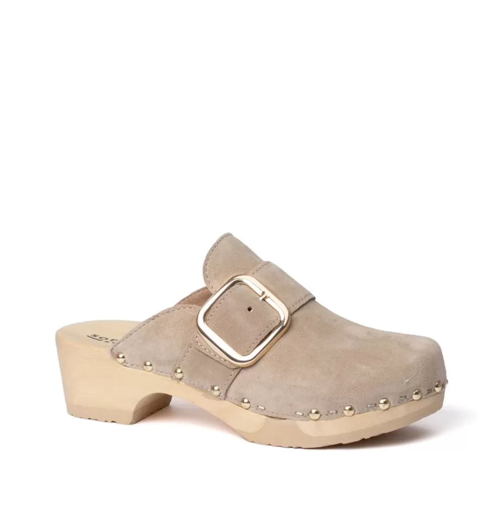 SOFTCLIX Tessa Kaschmir Taupe (Natur)<Frau Clogs